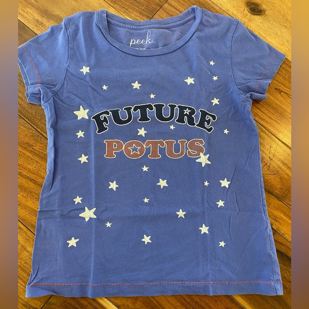 Peek Kids “Future POTUS” Short Sleeve Tee Size M (8)
